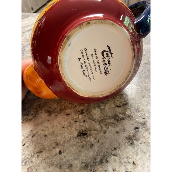 Toscana Casa Elite Hand Painted Teapot Floral Tuscan Style Ceramic Vintage - Picture 11 of 12